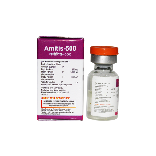 Amikacin Sulphate Injection Ip - Liquid Form | Effective Treatment For Bacterial Infections