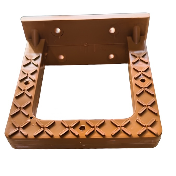 Anchor Type Pvc Footstep - 170mm X 165mm X 25mm | Waterproof, Weather Proof, Orange, Lightweight 1.2kg