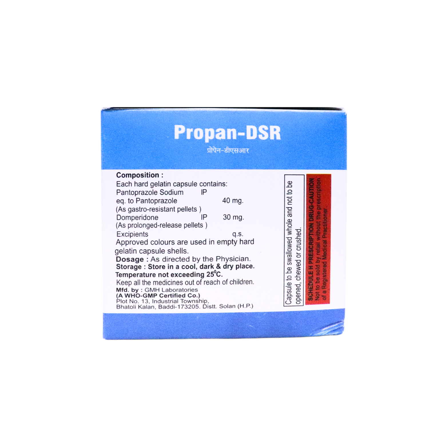 Enteric Coated Pantoprazole Sodium And Domperidone Sr Capsules Medicine Raw Materials