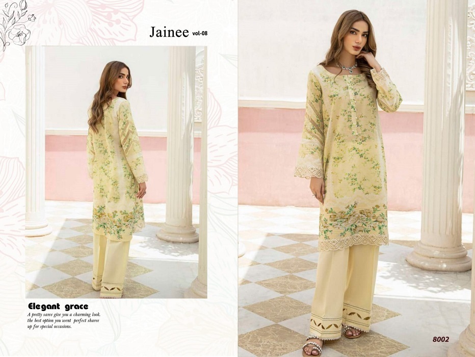 Jaine Agha Noor Vol-8 -Dress Material