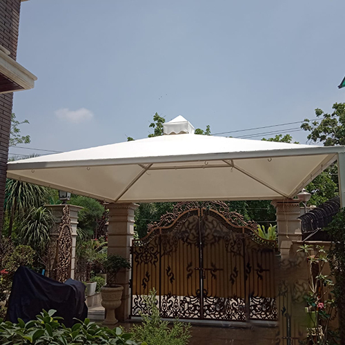 Pvc Modular Tensile Shading Structure - Color: White