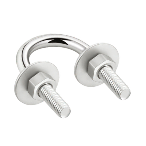 1-2 Inch U Clamp With Washer And Nut - Material: Metal