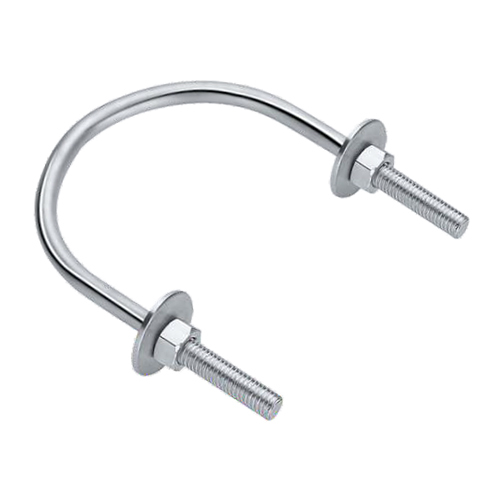 2 1-2 Inch U Clamp With Washer And Nut - Color: Silver