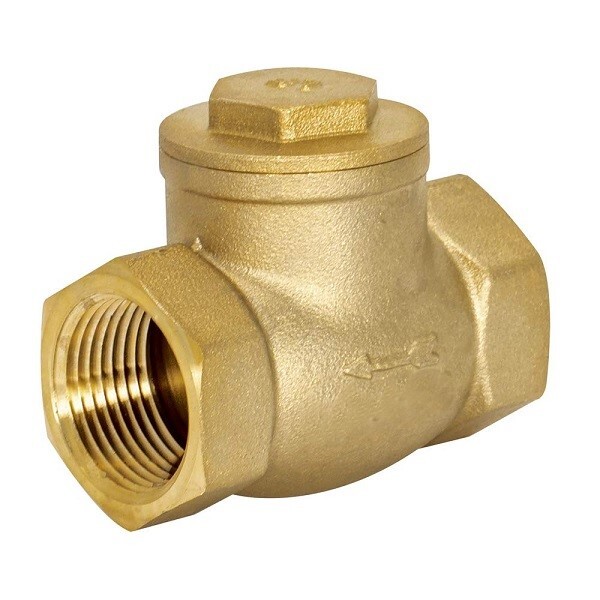 Brass Swing Check Valve 1 Inch Threaded End For Industry