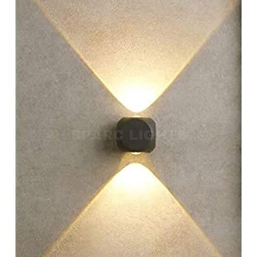 2 Way Led Wall Light - Durable Aluminum, Oval Design | Modern Aesthetic, Commercial Use, Warranty Included