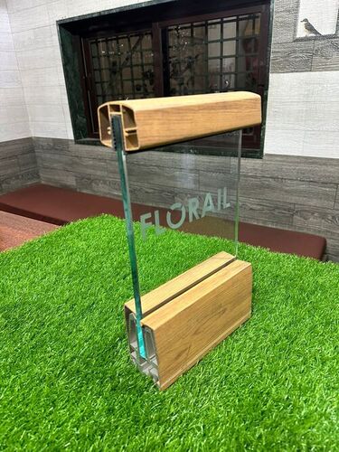 Aluminium Glass Railing With Aluminium Alloy 6033 Bracket System - Aluminium Alloy, Any Color, Modern Style, Eco Friendly, Galvanized Surface Treatment