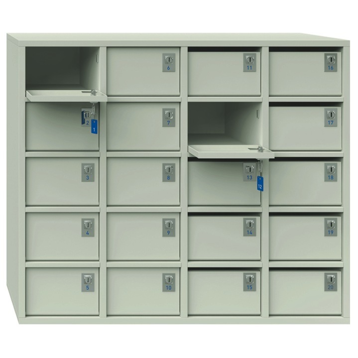 Mild Steel Office Staff Locker - Durable Design , Secure Compartments For Personal And Work Essentials