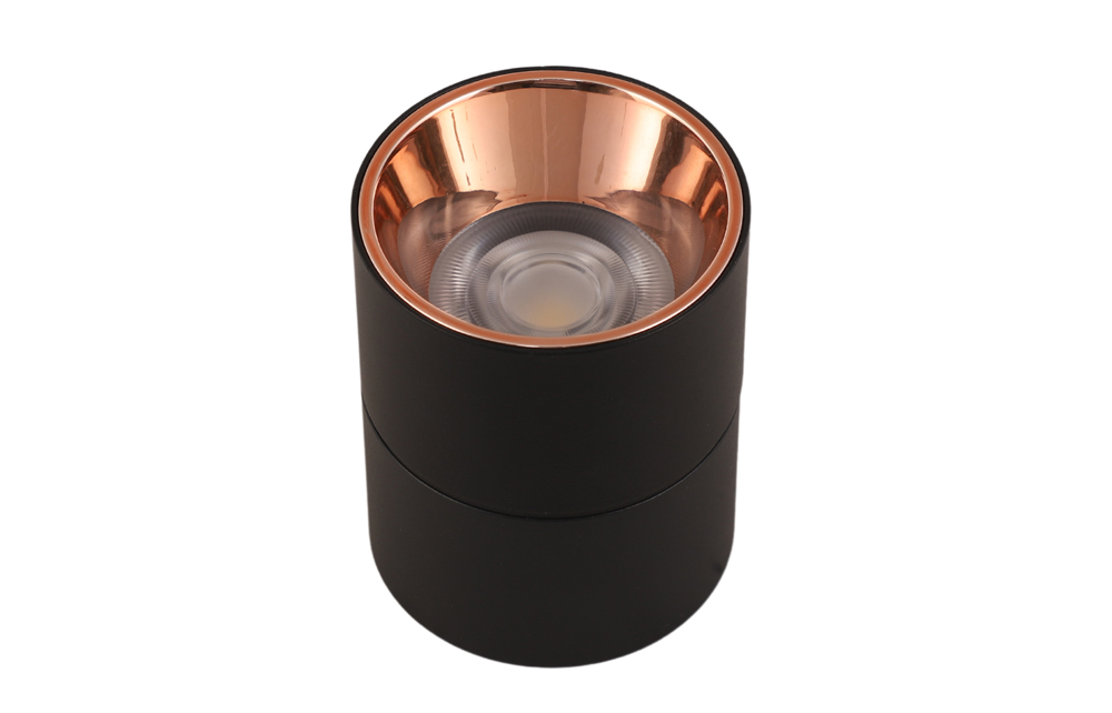 Cylinder Light - Aluminium, 7w/12w/18w | Surface Mounted, Available In Rose Gold And Gun Metal, 2 Year Warranty