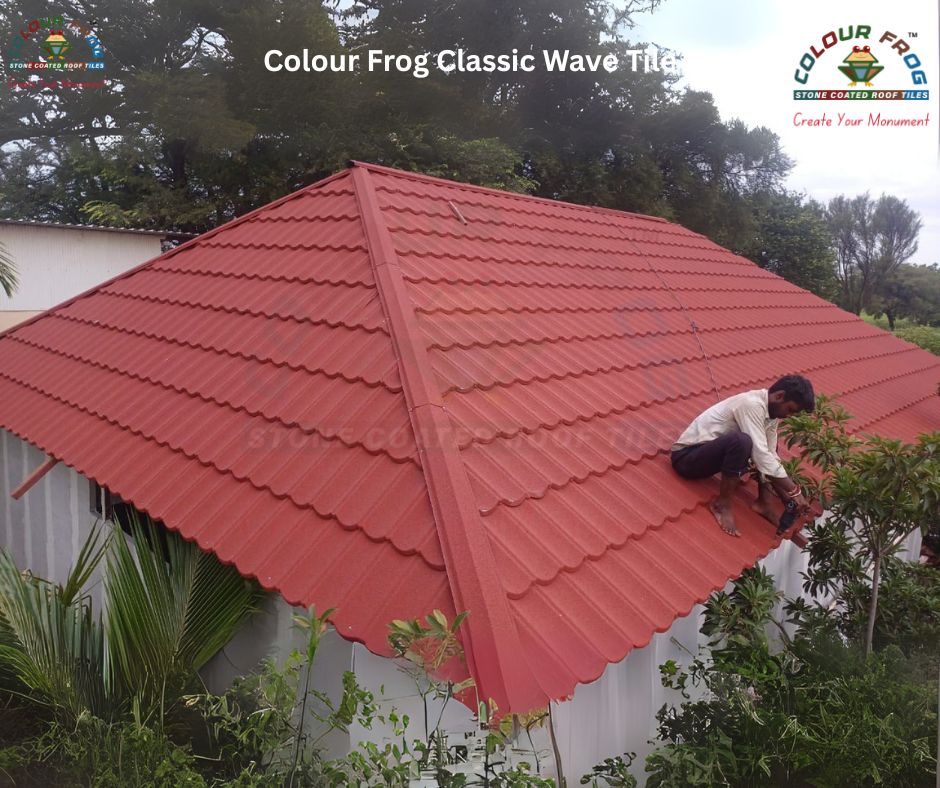 Classic Wave Stone Coated Roof Tiles - Color: Multi Colours