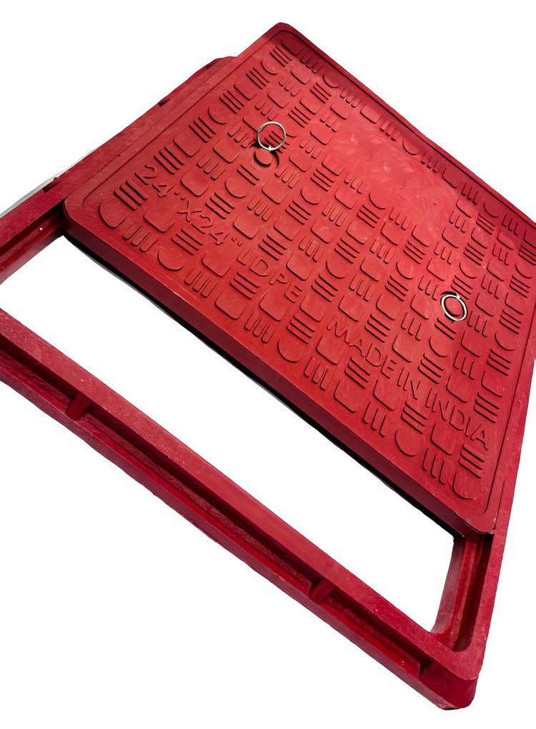 Ldpe Manhole Cover - 100% Virgin Ldpe, 10"x10" To 30"x30" Sizes, Multi-color Options | 8-ton Load Capacity, Uv Protected, Insect-proof, Airtight