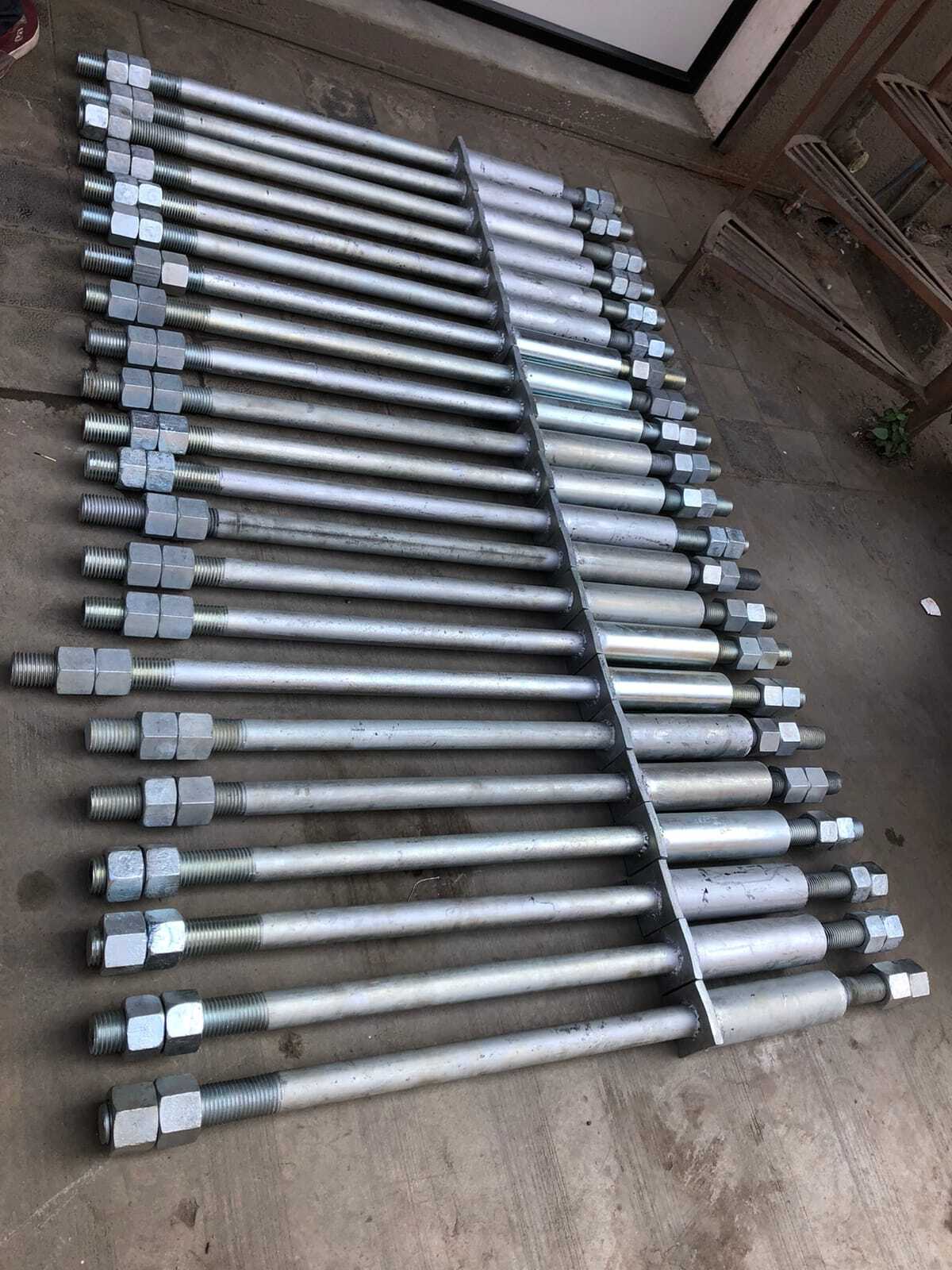 Foundation Bolts With Pipe Sleeve And Anchoring Plate - Color: As Per Order