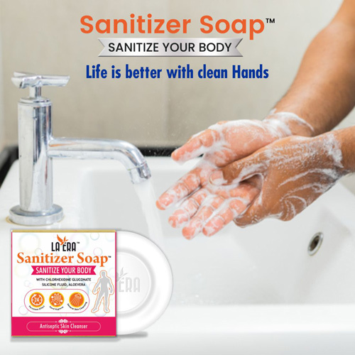 क्लिनिंग और डिटर्जेंट के लिए एक एंटीसेप्टिक सैनिटाइज़र साबुन