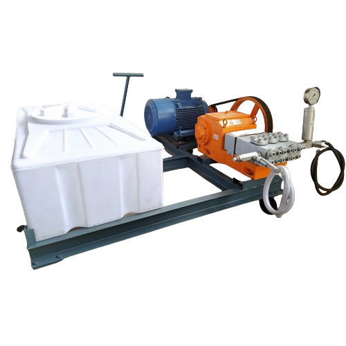 Stainless Steel Triplex Plunger Pump Trolley Drive With Tank