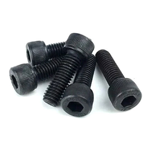 Ms Allen Bolt - Ms, 20 Mm Diameter, 200 Mm Thread Length, Black Finish | High Quality, Polished Surface, Industrial Use, Pack Of 2000