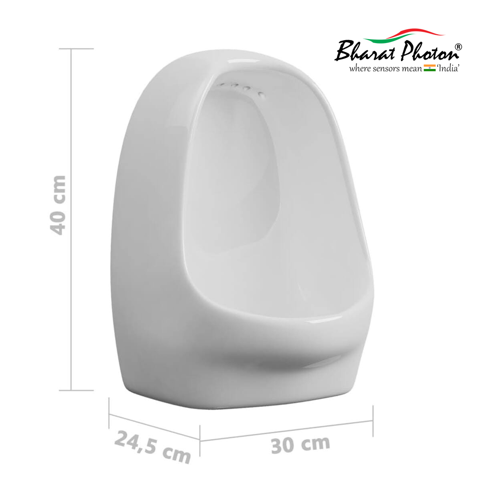 Urinal Flusher With Ceramic Urinal Pot Combo Fb Bharat Photon - Color: White