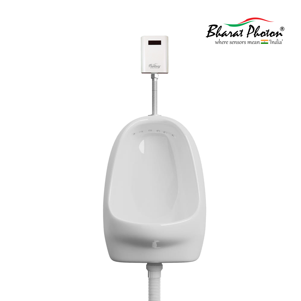 Urinal Flusher With Ceramic Urinal Pot Combo Fb Bharat Photon - Color: White