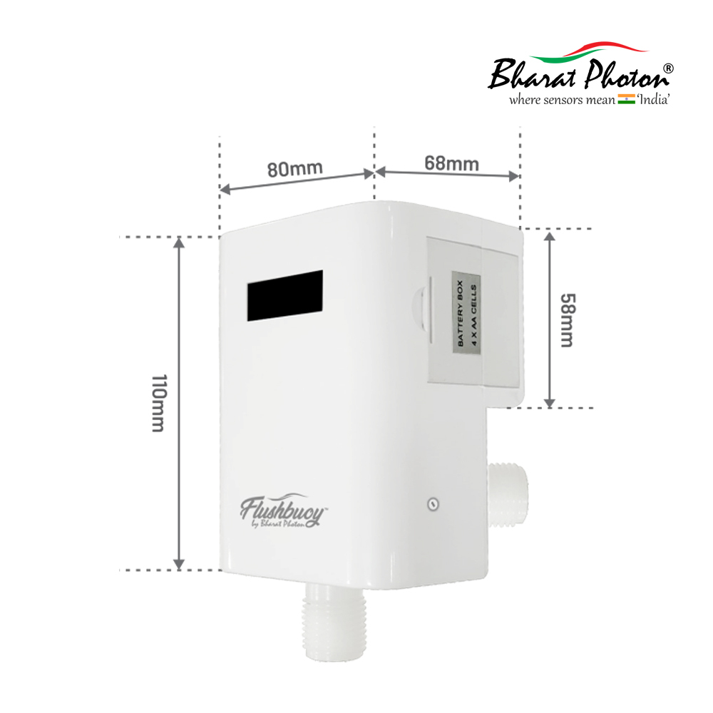 Urinal Flusher With Ceramic Urinal Pot Combo Fb Bharat Photon - Color: White