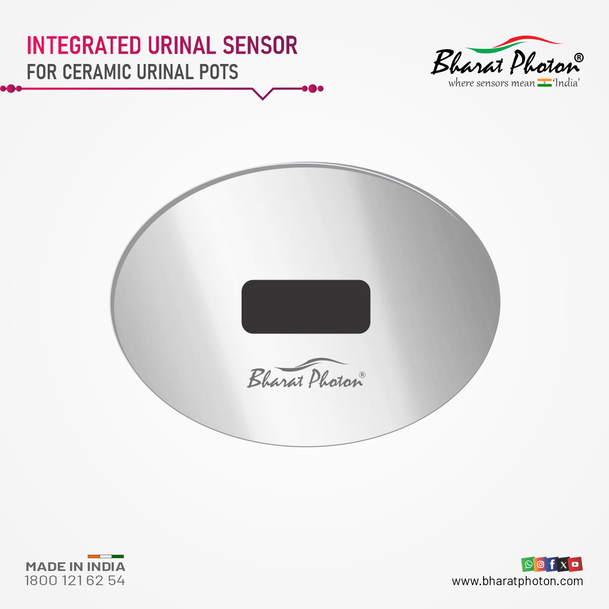Integrated Sensor For Urinal Pots