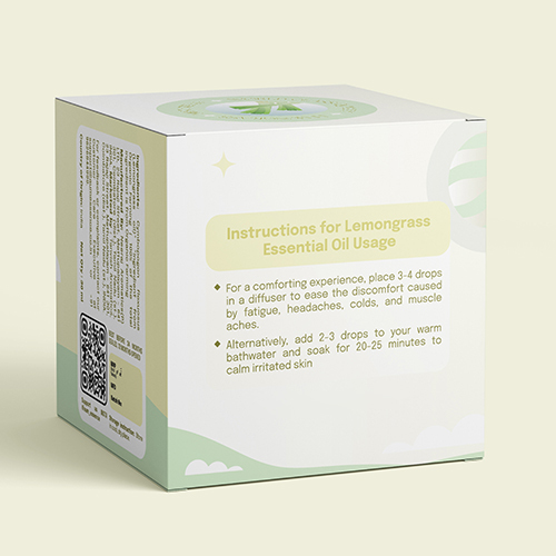 Lemongrass Essential Oil - 100% Pure, 10ml Liquid Bottle | High Purity Herbal Extract, Antimicrobial Fragrance Compound
