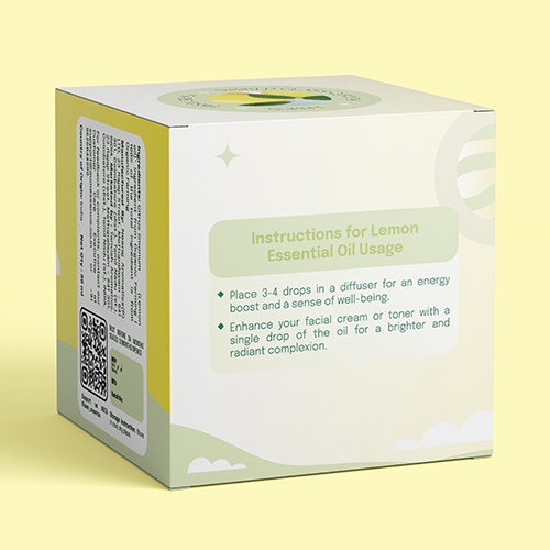 Lemon Essential Oil - 30ml Liquid Aroma | High Purity Herbal Extract Refreshing Fragrance Ideal For Aromatherapy