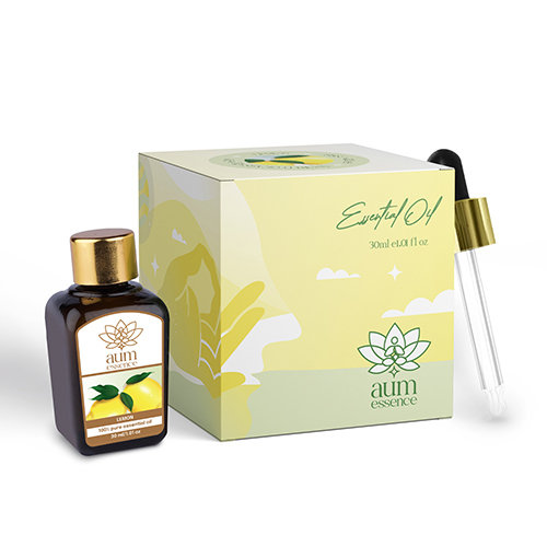 Lemon Essential Oil - 30ml Liquid Aroma | High Purity Herbal Extract Refreshing Fragrance Ideal For Aromatherapy