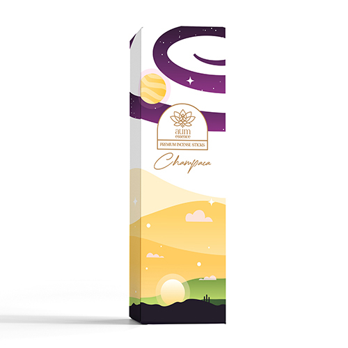 Champaca Incense Sticks - 100% Natural Bamboo, Herbal Aroma For Meditation And Yoga, Eco-friendly And Aromatic