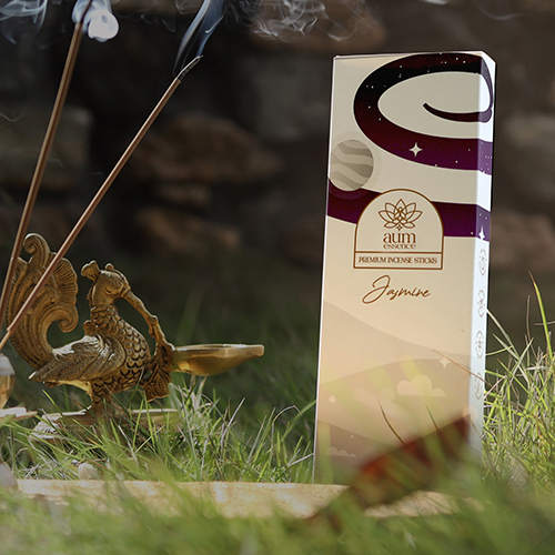 Jasmine Incense Sticks - 100% Natural Bamboo Herbal Aroma For Relaxation And Meditation Eco-friendly Design