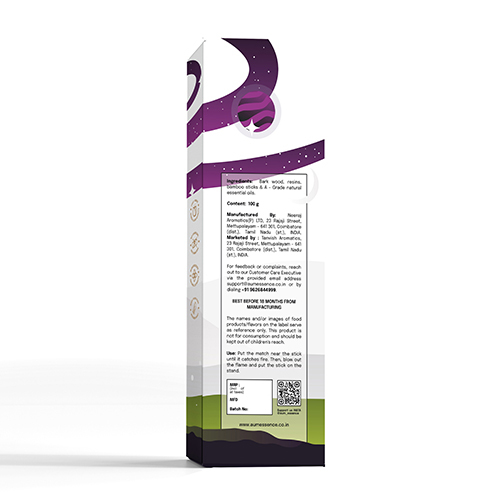 Jasmine Incense Sticks - 100% Natural Bamboo Herbal Aroma For Relaxation And Meditation Eco-friendly Design