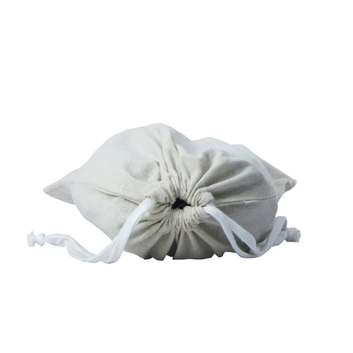 Cotton Pouch - Durable Cotton Material , Drawstring Closure In Ivory White For Secure Storage Of Small Essentials On The Go