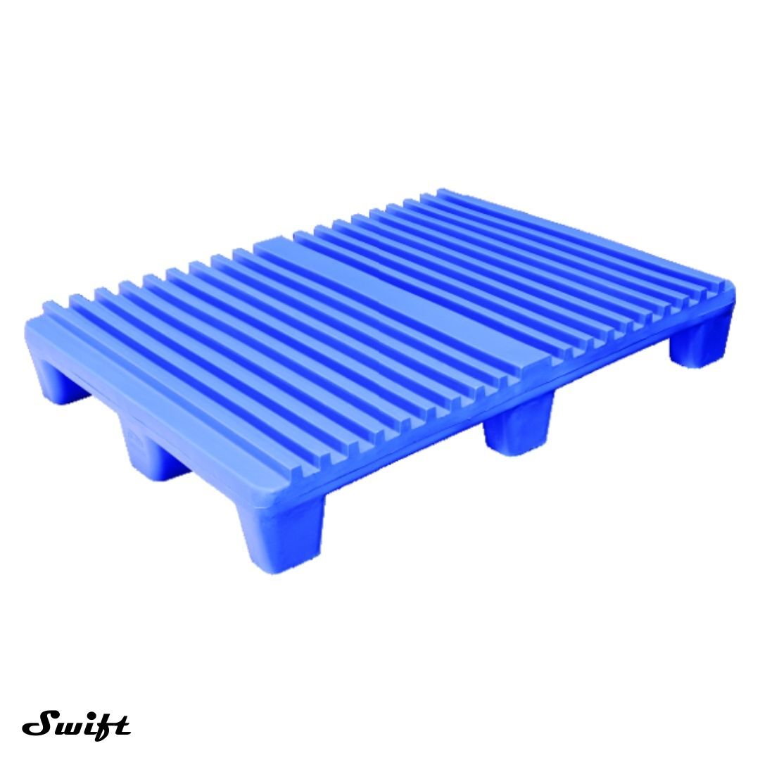 Grooved Top Printing Pallets - Color: Blue