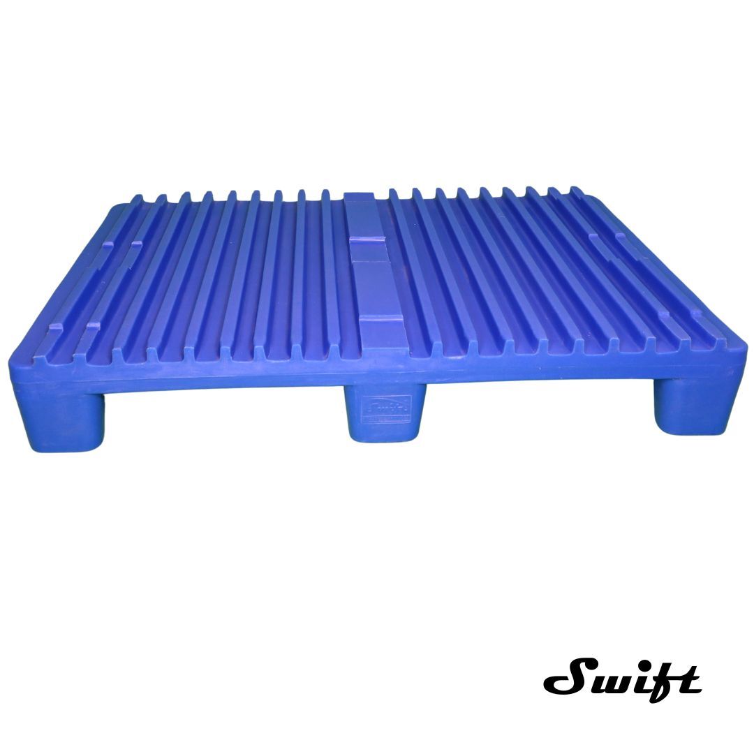 Grooved Top Printing Pallets - Color: Blue