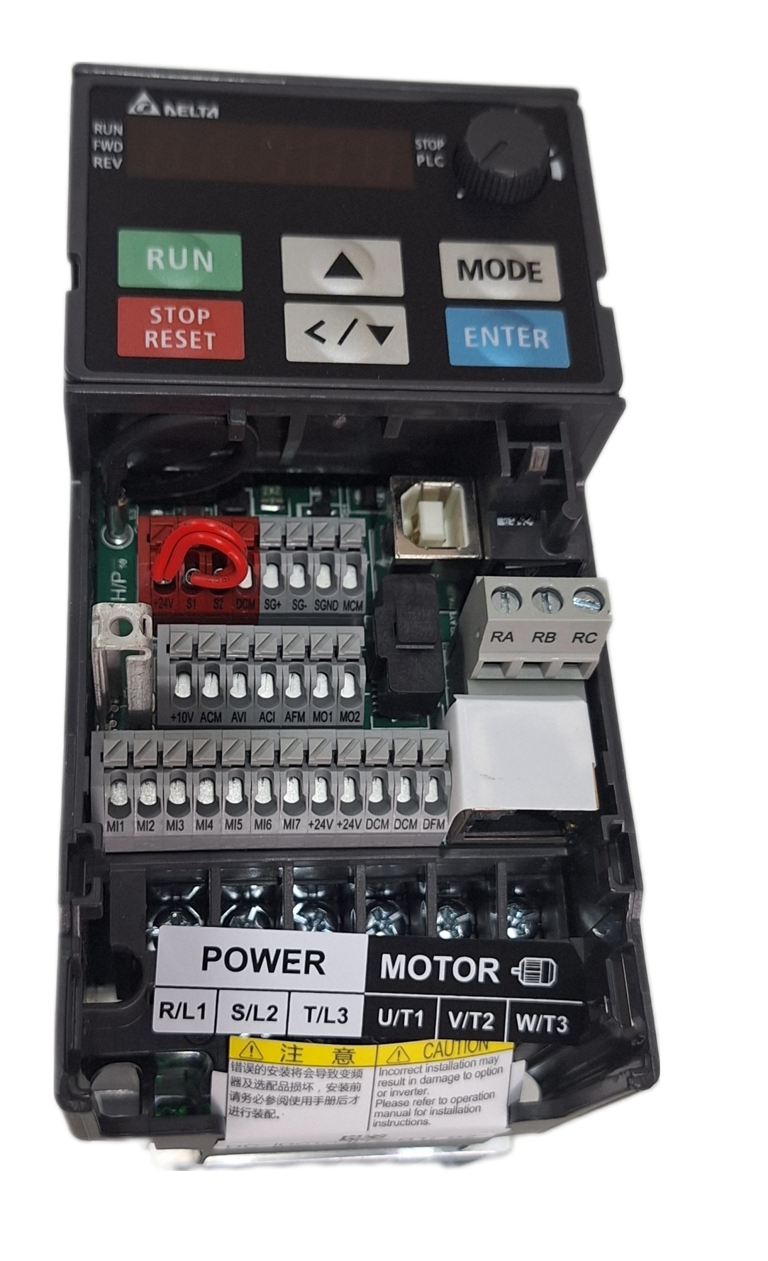 Delta Ms 300 1hp 460v 3 Phase Vfd2a7ms43ansaa