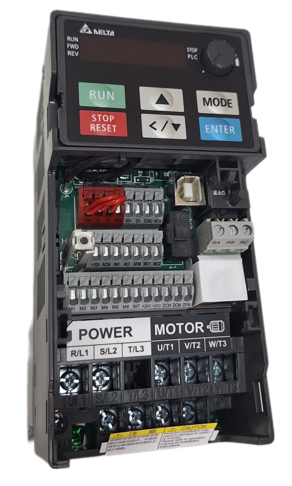 Delta Ms 300 1 Hp 220v Vfd4a8ms21ansaa - Input: 220v Single Phase, Output: 220v 3 Phase | Ideal For Industrial Applications