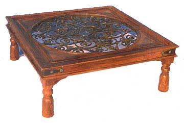 लकड़ी का स्पेन कॉफी टेबल Kd.