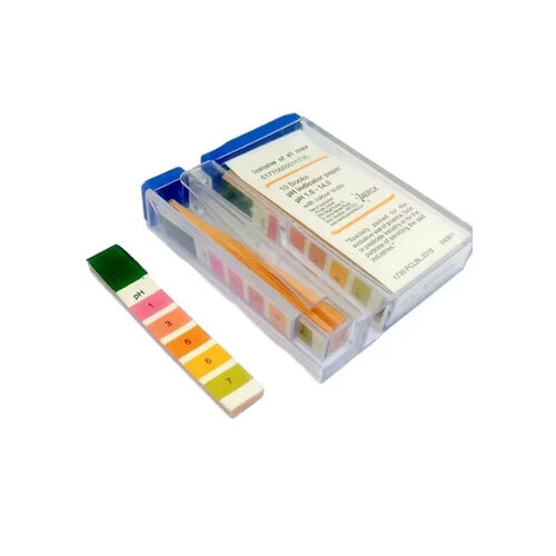 pH Paper - Manual Operation, Measuring Range 1-14, Standard Size | 100 Leaves, Made of Paper, Warranty Included, Laboratory Use