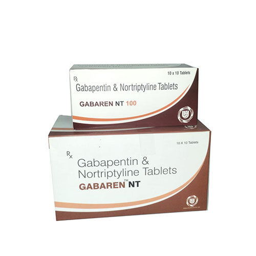 गाबारेन एनटी (गाबापेंटिन 400 mg और नॉर्ट्रिप्टिलिन 10 mg) - दवा का प्रकार: सामान्य दवाएं
