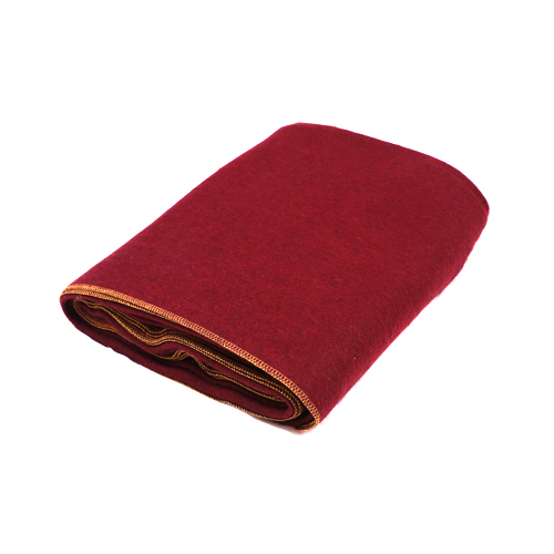 Mehroon Military Woolen Blankets - High-quality Wool, Full Size, Elegant Maroon Color | Cozy Plain-patterned Design For Adults At Home