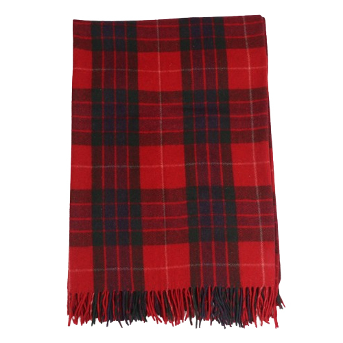 Faser Red Woolen Blanket - High-quality Wool, Full Size, Multicolor Design | Ideal For Adults, Cozy Home Essential