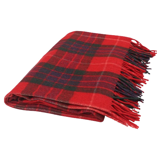Faser Red Woolen Blanket - High-quality Wool, Full Size, Multicolor Design | Ideal For Adults, Cozy Home Essential