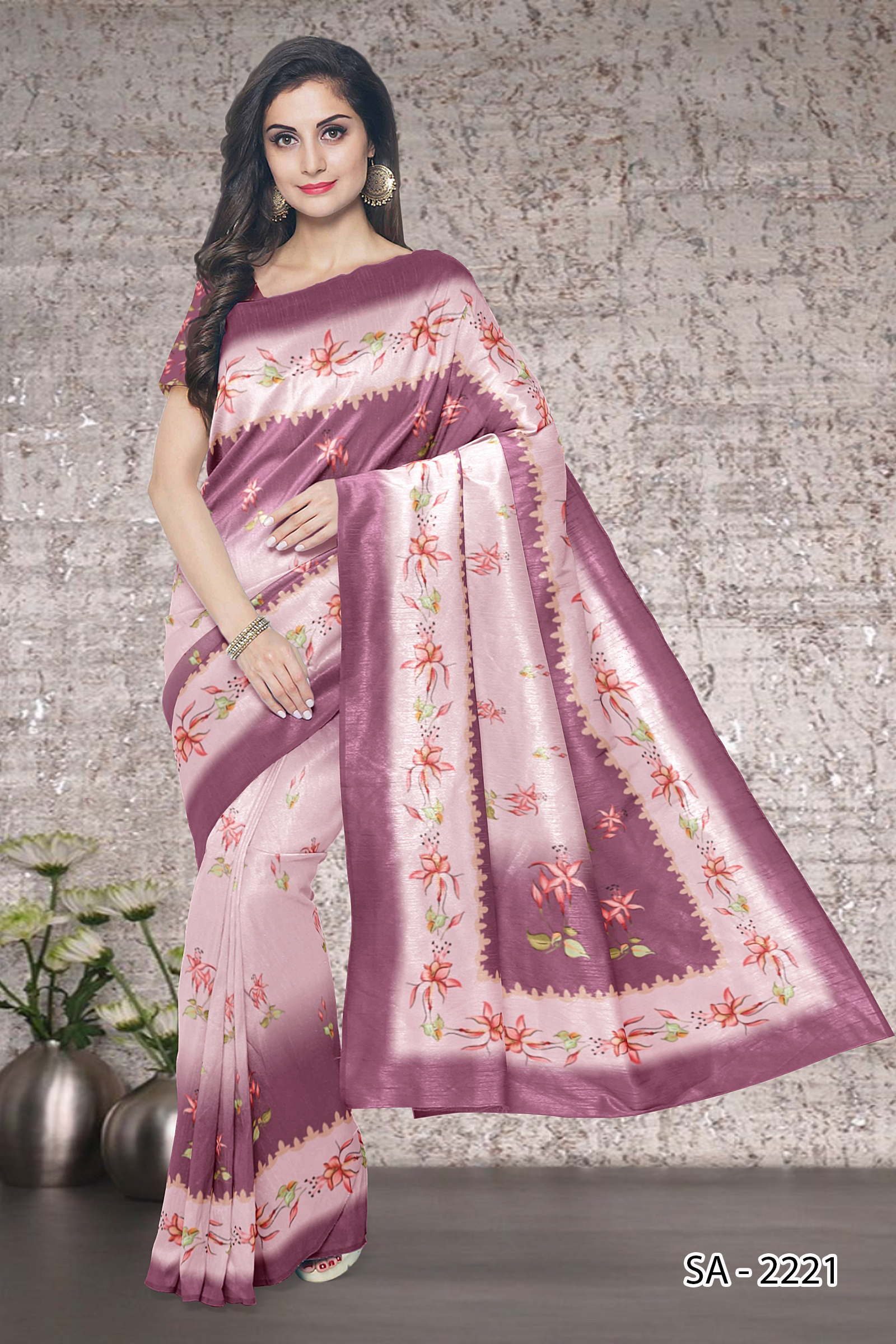 Digital Batik Print Service - Polyester Saree, Printed Bollywood Style | All Types Color, Inkjet Technology, Versatile Production Options