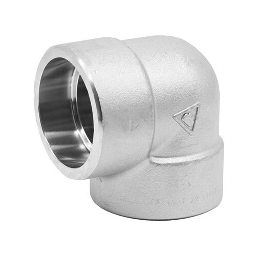 Socket Weld Elbow - Stainless Steel 304/316/321/duplex, Silver Finish | Forged Pipe Fitting For Durable Connections