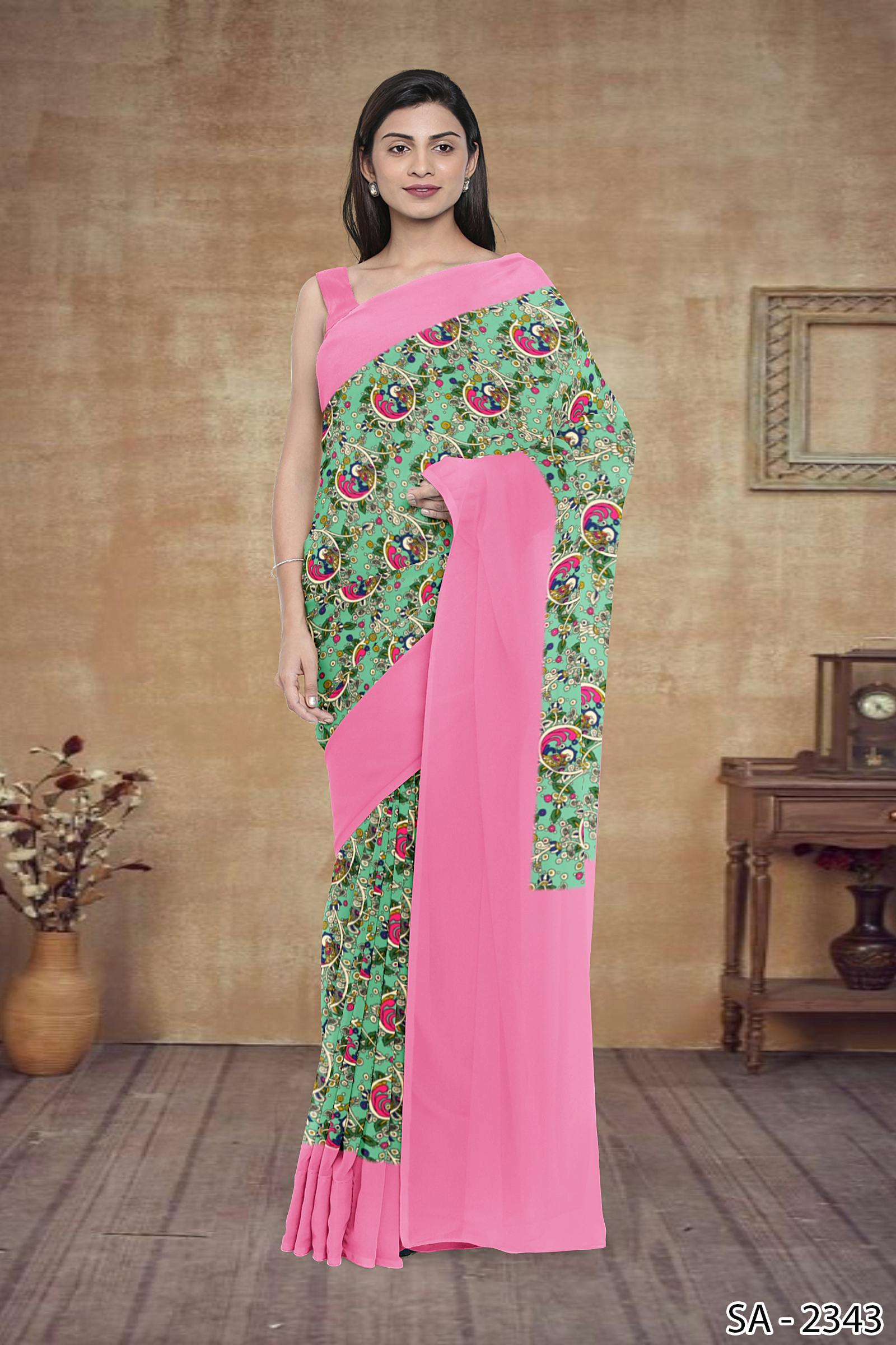 Digital Geomatrical Print Service - Cotton Silk & Polyester Fabric | All Color Types, Casual Occasion, Printed Pattern, Patola Style For All Seasons