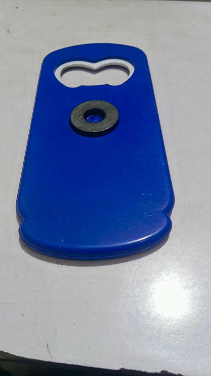 Bottle Opener - Plastic, 100x50 Mm, Red | Integrated Magnet, Ideal For Opening Coca-cola Cans And Bottles, Bulk Packaging