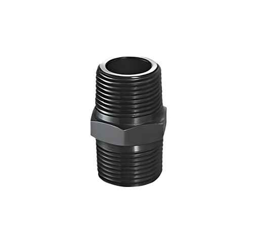 कार्बन स्टील 1 इंच हेक्स निप्पल पुरूष NPT X पुरूष NPT थ्रेडेड