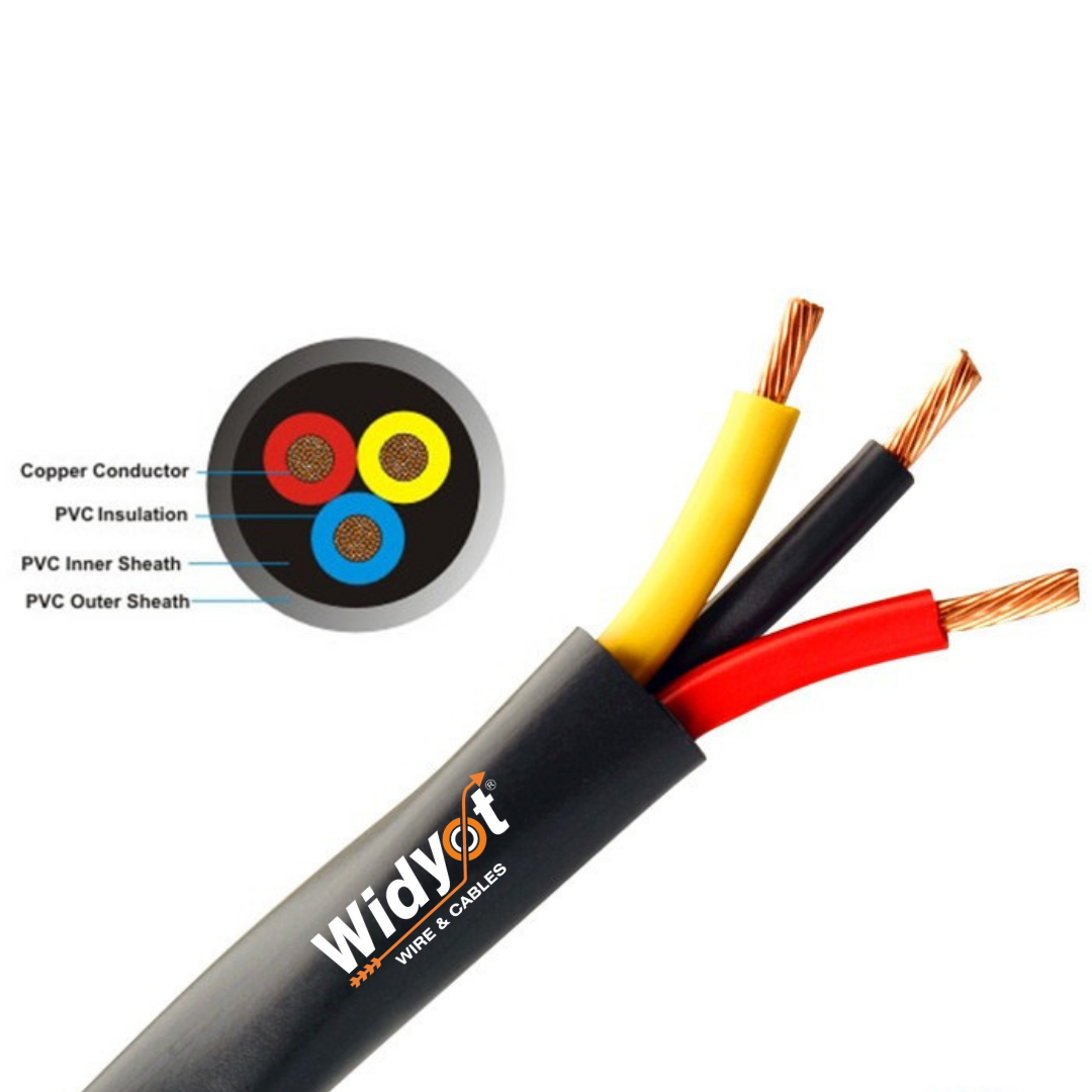 Submersible Flat Cable - Copper Material, All Sizes Available, All Colors , High Strength & Easy Installation Features