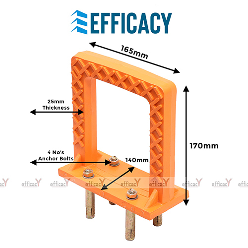 12MM एंकर प्रकार PVC फुट स्टेप