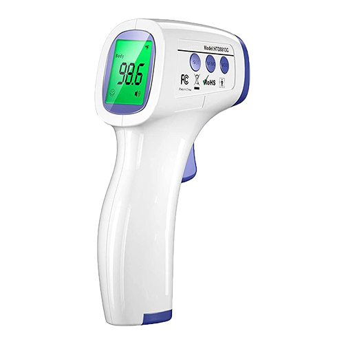 Handheld Infrared Thermometer For Temperature - Plastic, White | Capacity Up To 1500â°c, Operates On 3.4v, Ideal For Industrial Use