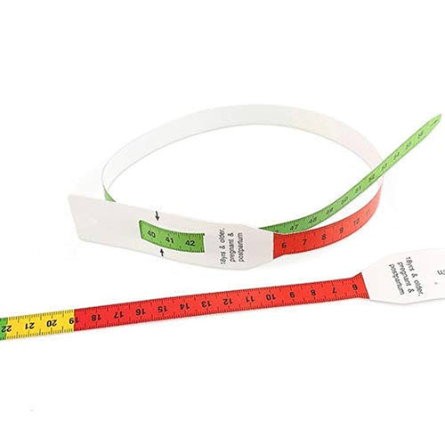 Ahsa Hbyc Muac Measuring Tape - Manual, Portable Measuring Tool | New Condition, Available In Red And Green, Designed For Accuracy