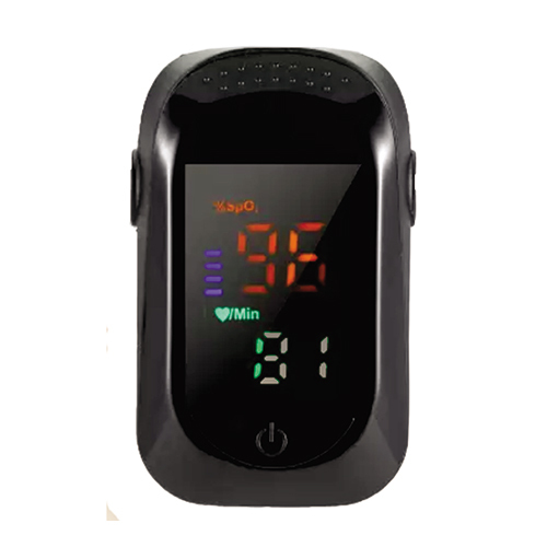 Pulse Oximeter - Plastic, 6x3.6x2.8 Cm, 52g Weight | Led & Oled Display, Accurate Spo2 & Pulse Rate Measurement