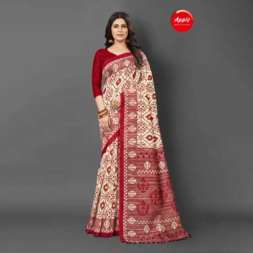 2704 A Baghalpuri Silk Saree - High-quality Silk, Multicolor, Printed Pattern | Perfect For Casual Wear In All Seasons